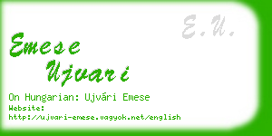 emese ujvari business card